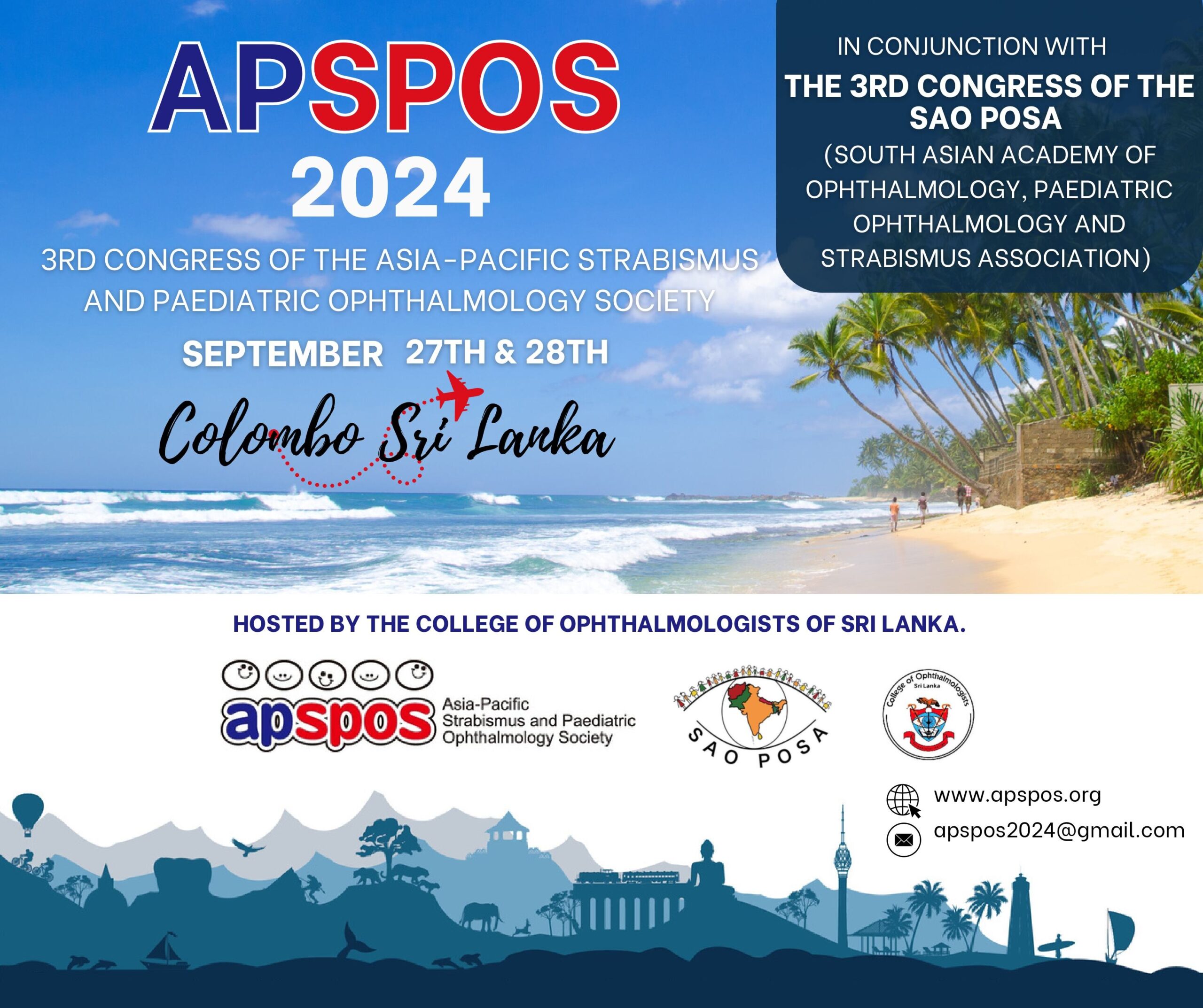 APSPOS  2024- 3rd Congress of the Asia Pacific Strabismus and Paediatric Ophthalmology Society