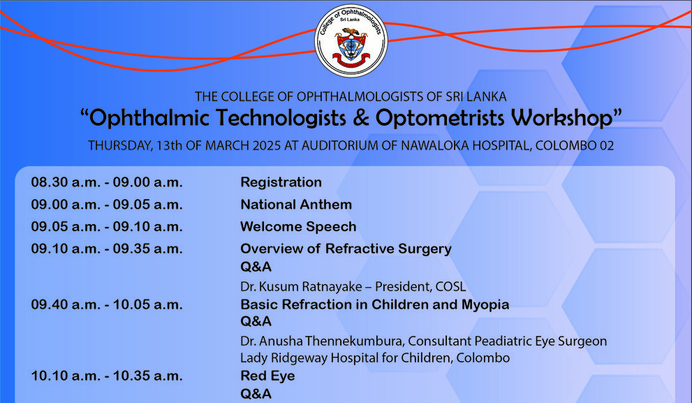 Ophthalmic Technologies & Optometrist Workshop