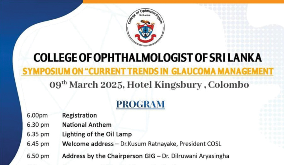 Symposium on current trends in Glaucoma management