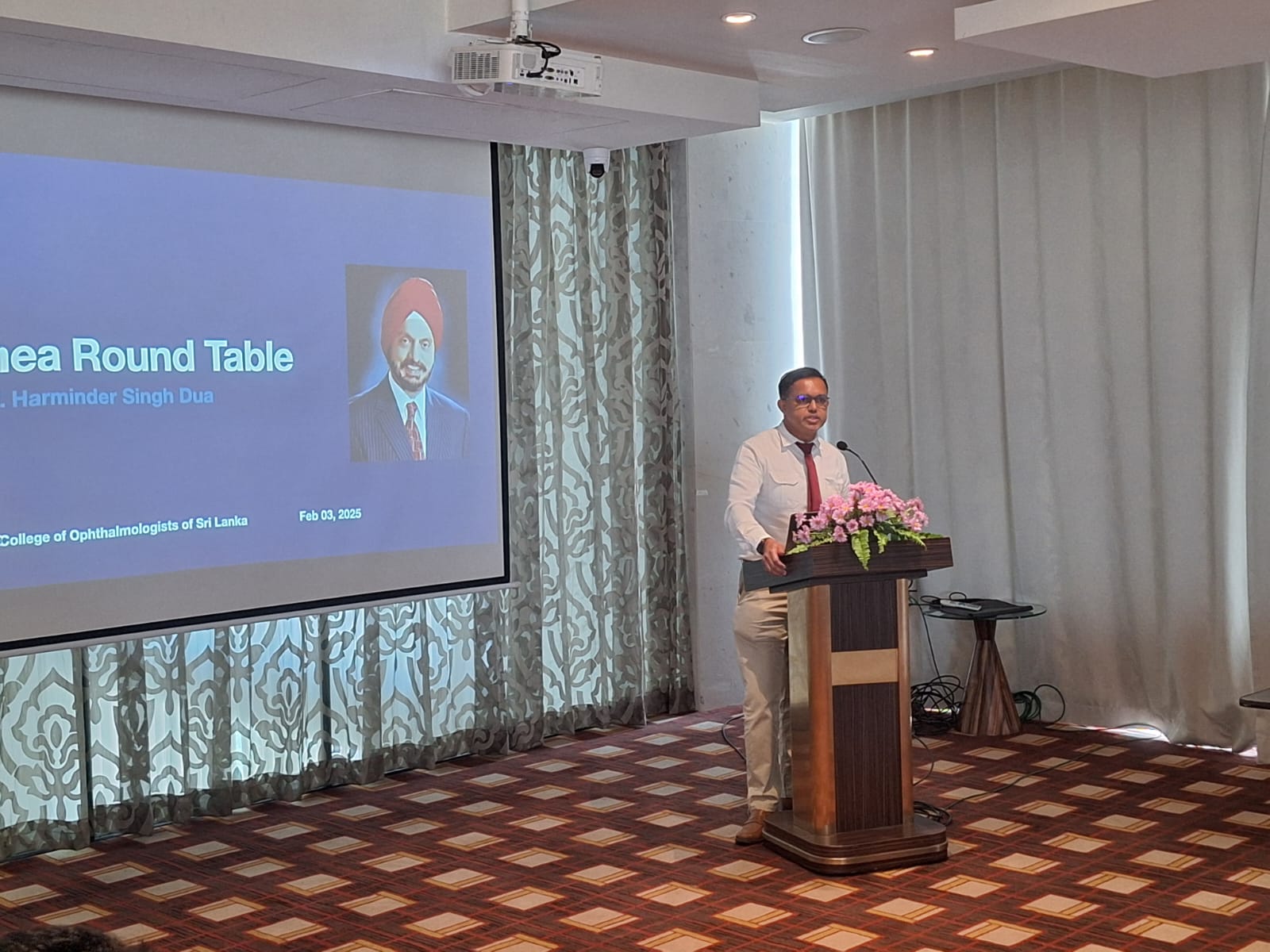 Cornea round table with Prof. Harminder Singh Dua
